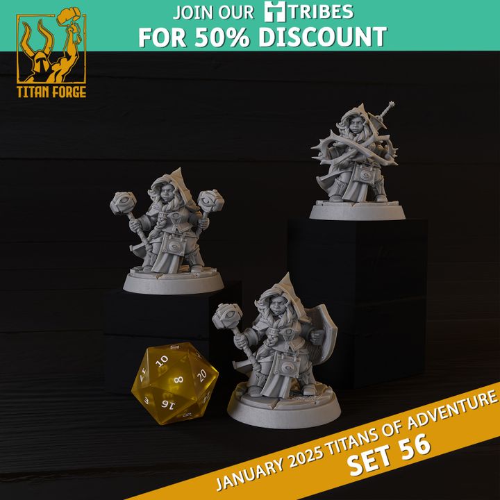 Mayfair Role Aids Nanorien Stones 青 D&D Nendra - Priest of Ilsatree - Printed Obsession - Miniatures